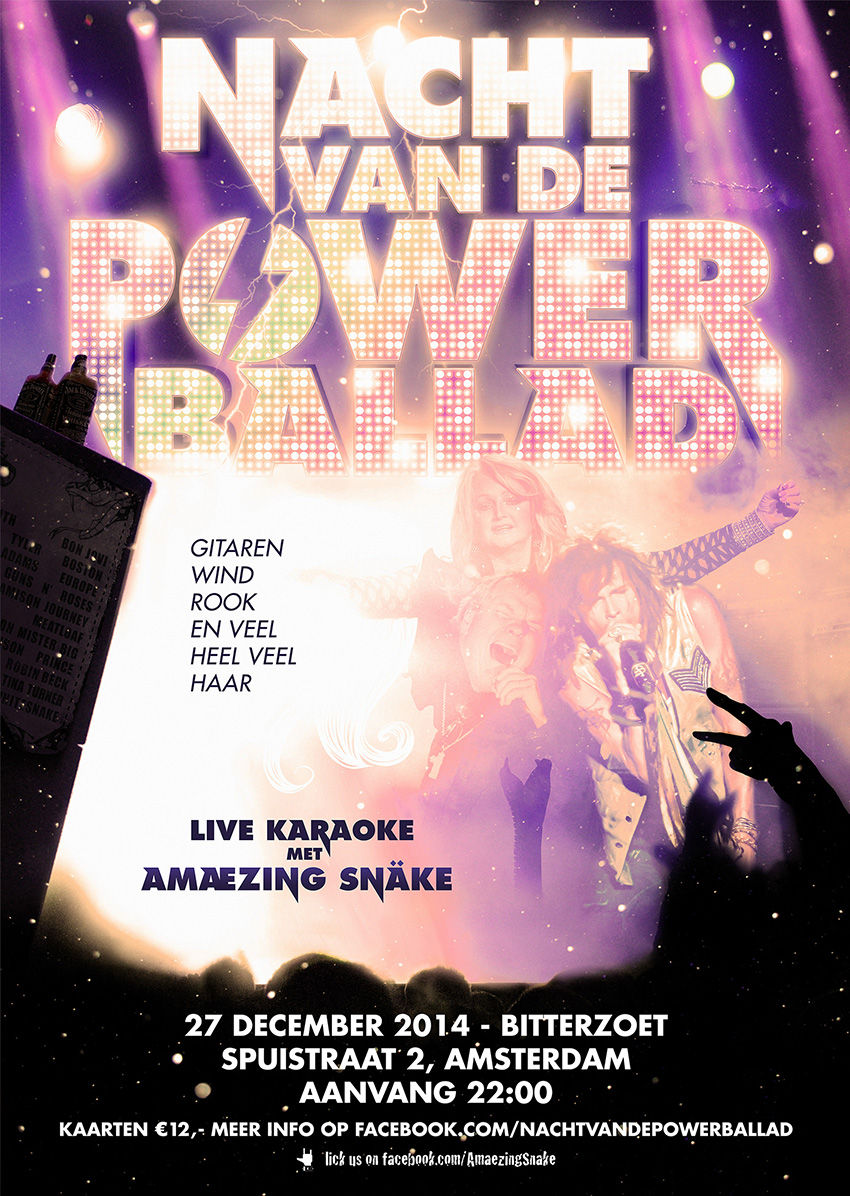 Nacht van de Powerballad poster 2014